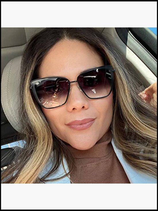 Cat Eye Oversized Sunglasses Lightweight UV400 Protection main image 4